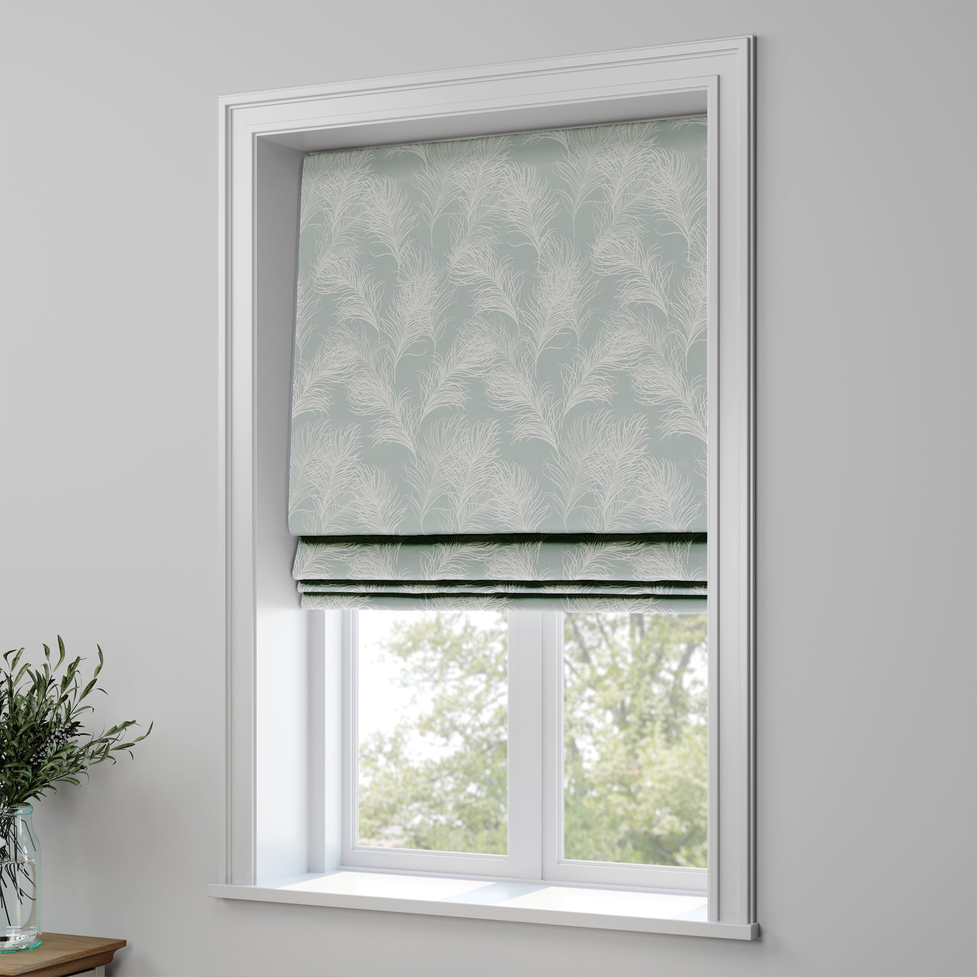 Feathers Made to Measure Roman Blind Feathers Duck Egg Price Comparisons | Compare The Build