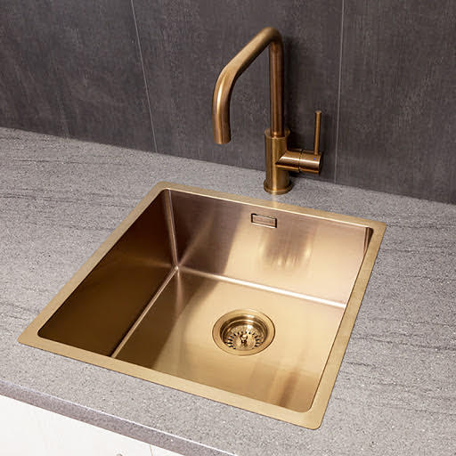 Reginox Miami 1 Bowl Stainless Steel Copper Coloured Kitchen Sink with Waste Included Price Comparisons | Compare The Build