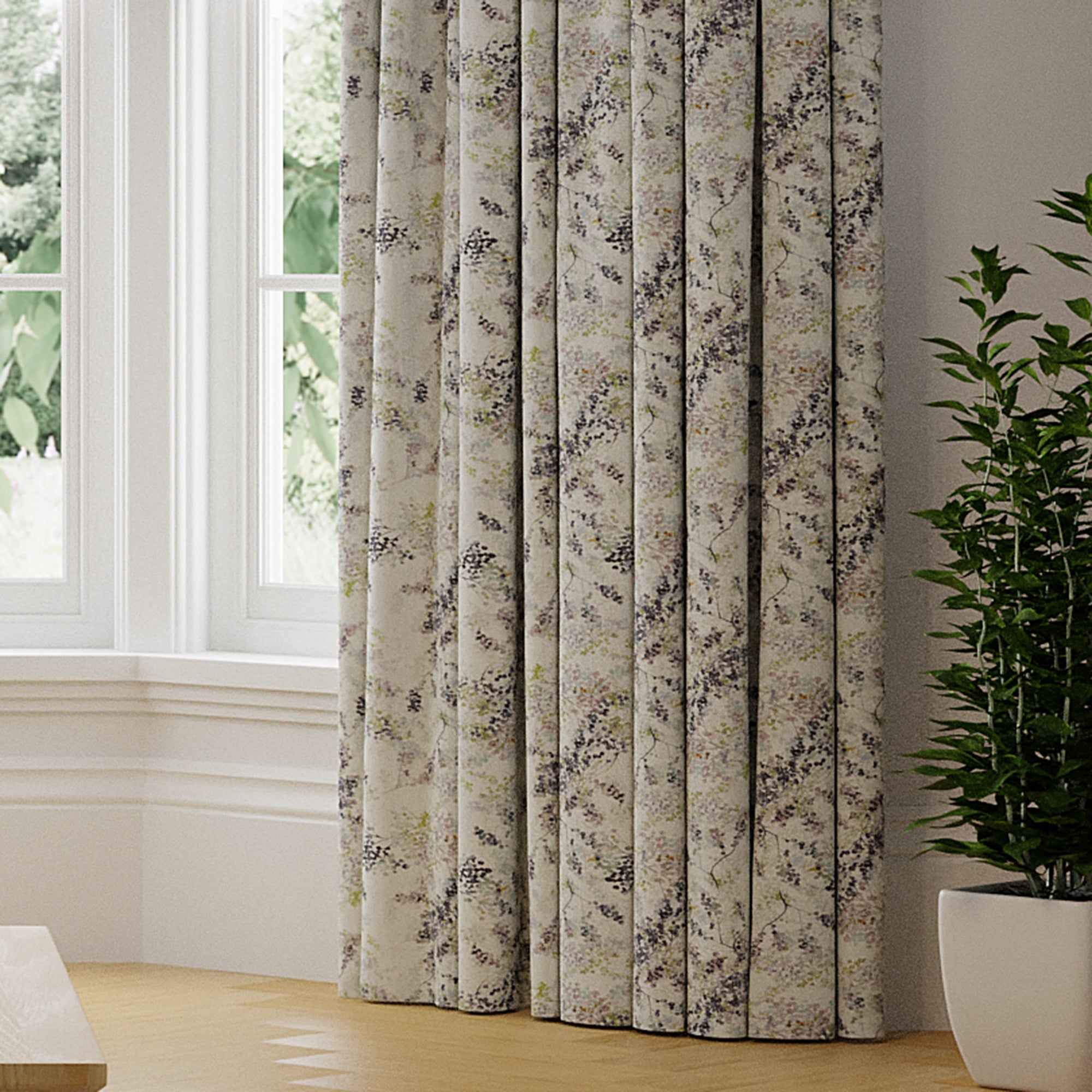 Camille Made to Measure Curtains Pink/Yellow/White Price Comparisons | Compare The Build