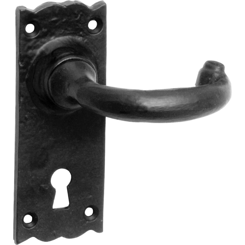 Eclipse Wessex Door Handles Lock Antique (Pair) in Black Price Comparisons | Compare The Build