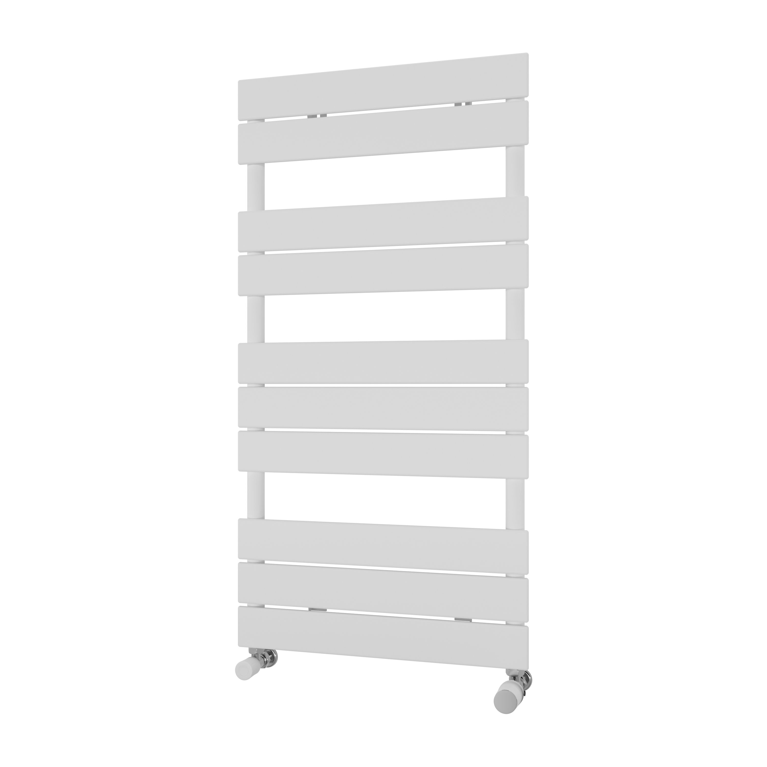 Ximax P2 Satin White Vertical Designer Towel Warmer Radiator, (W)500mm X (H)970mm Price Comparisons | Compare The Build