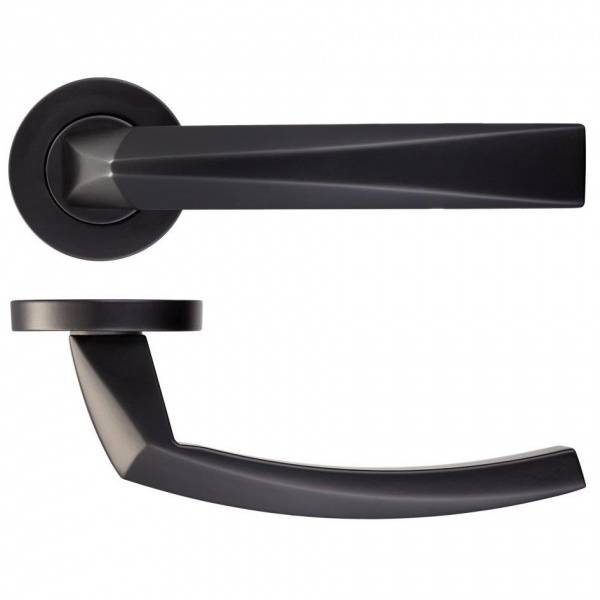 Black Finish HYDRA Lever on Rose Set 52mm x 8mm Price Comparisons | Compare The Build
