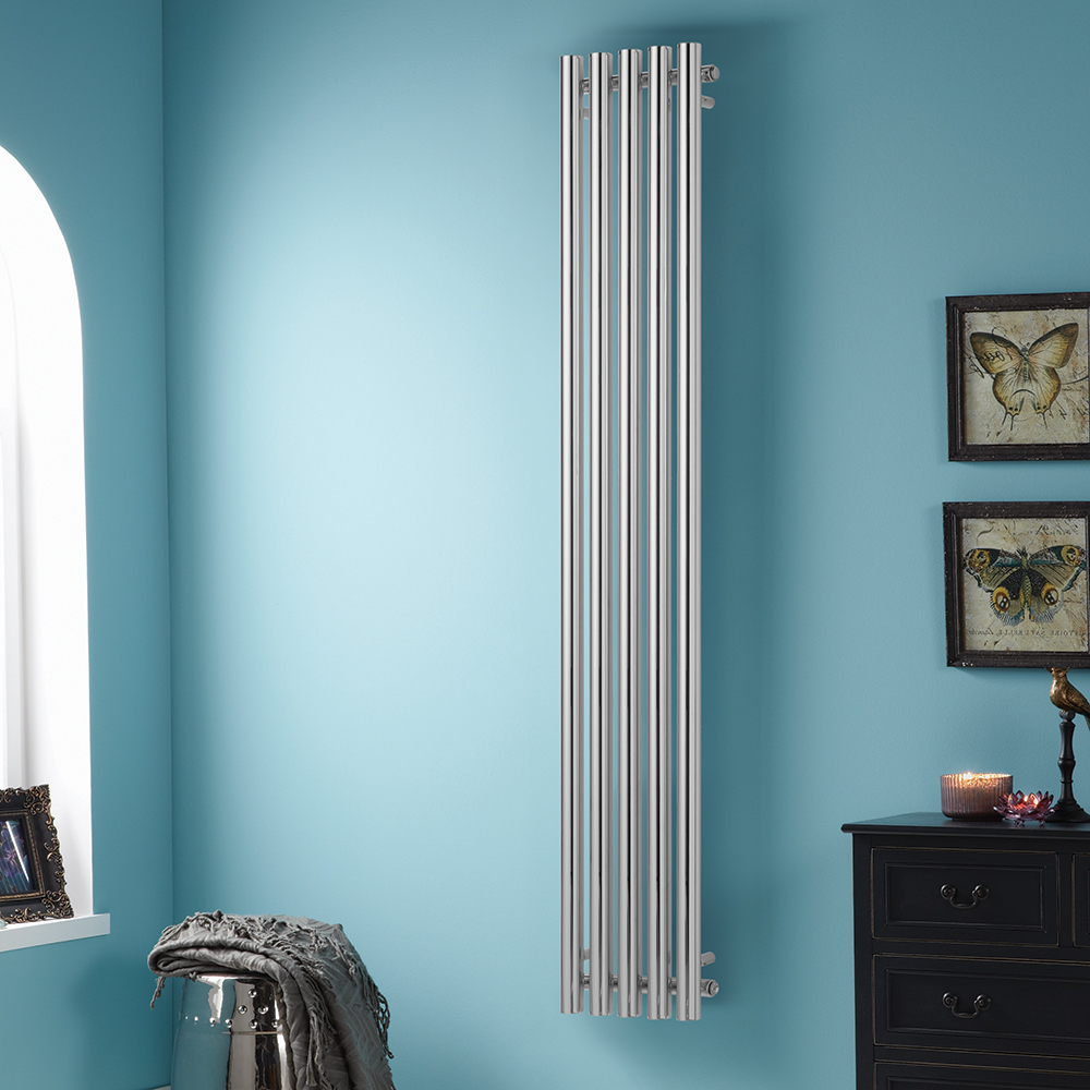 Towelrads Mayfair Vertical Radiator, Chrome, 1800mm x 305mm Price Comparisons | Compare The Build