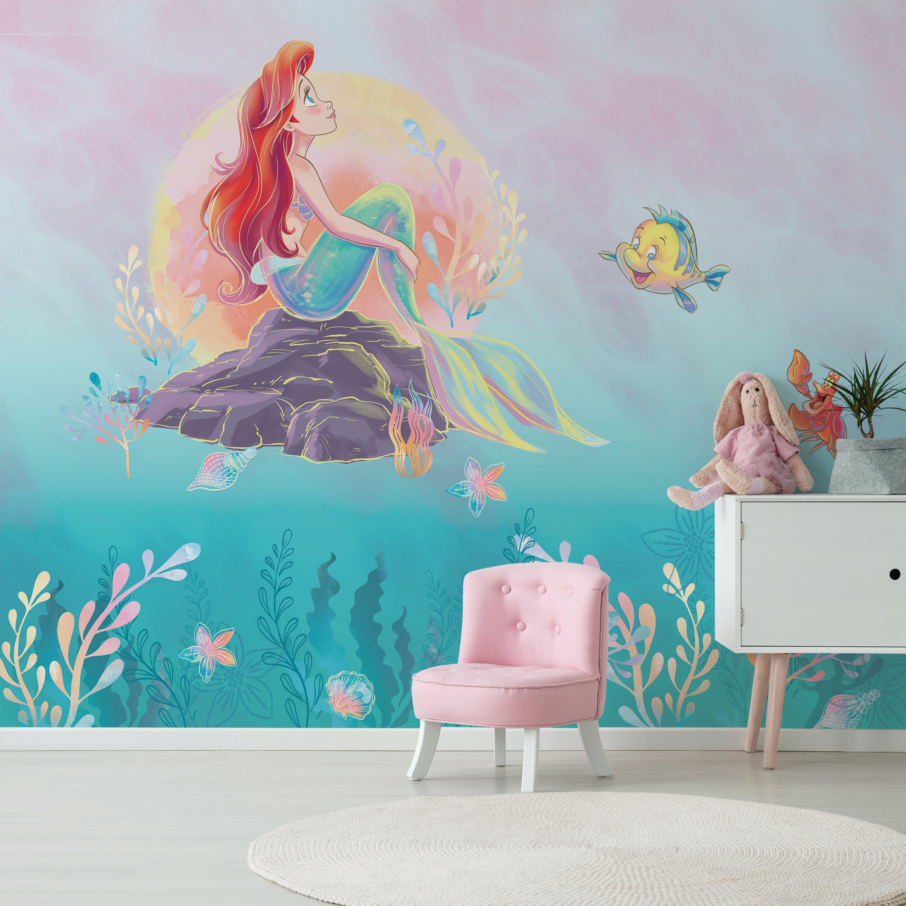 Disney The Little Mermaid Large Mural Blue Price Comparisons | Compare The Build