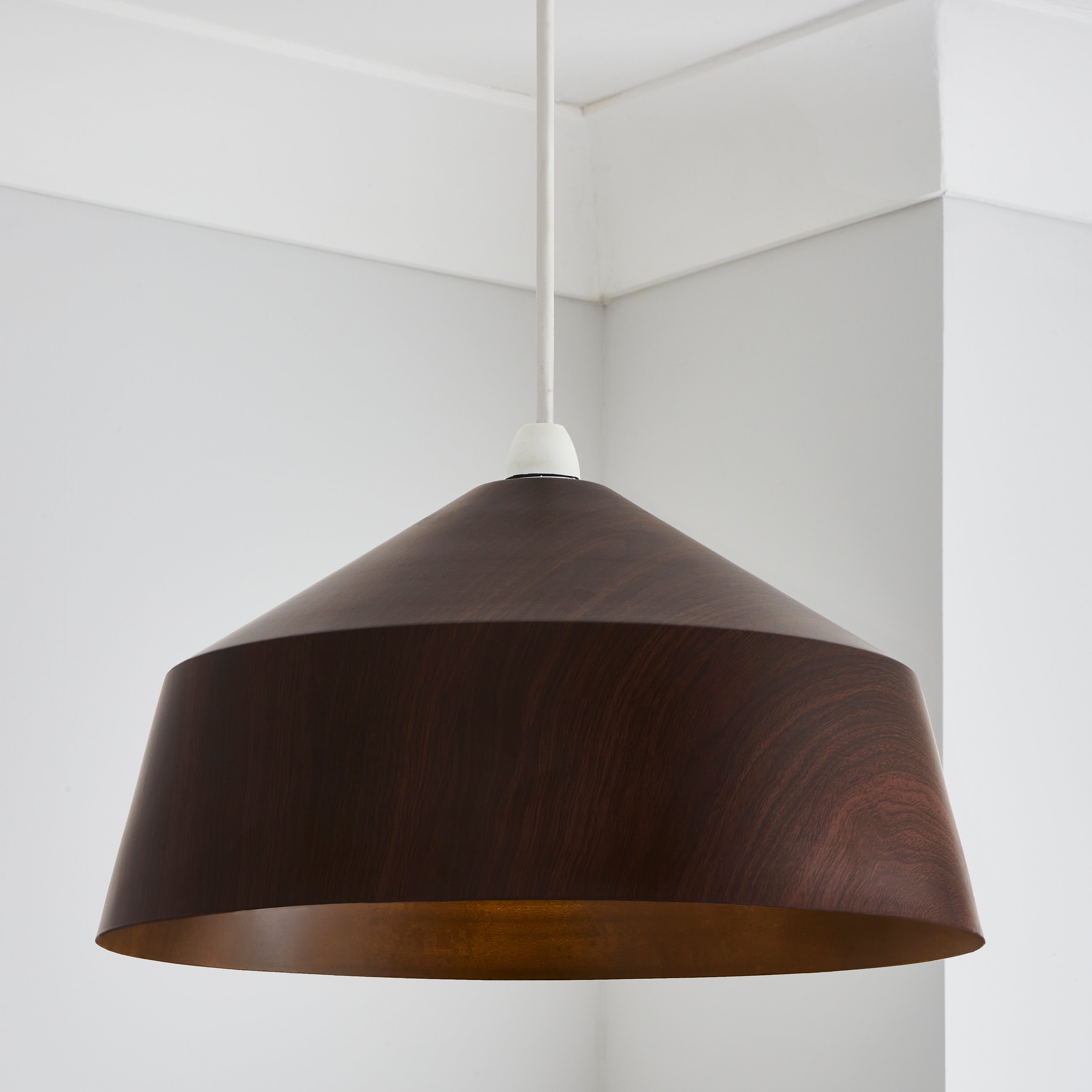 Elements Sunds Easyfit Pendant Shade 40cm Walnut (Brown) Price Comparisons | Compare The Build