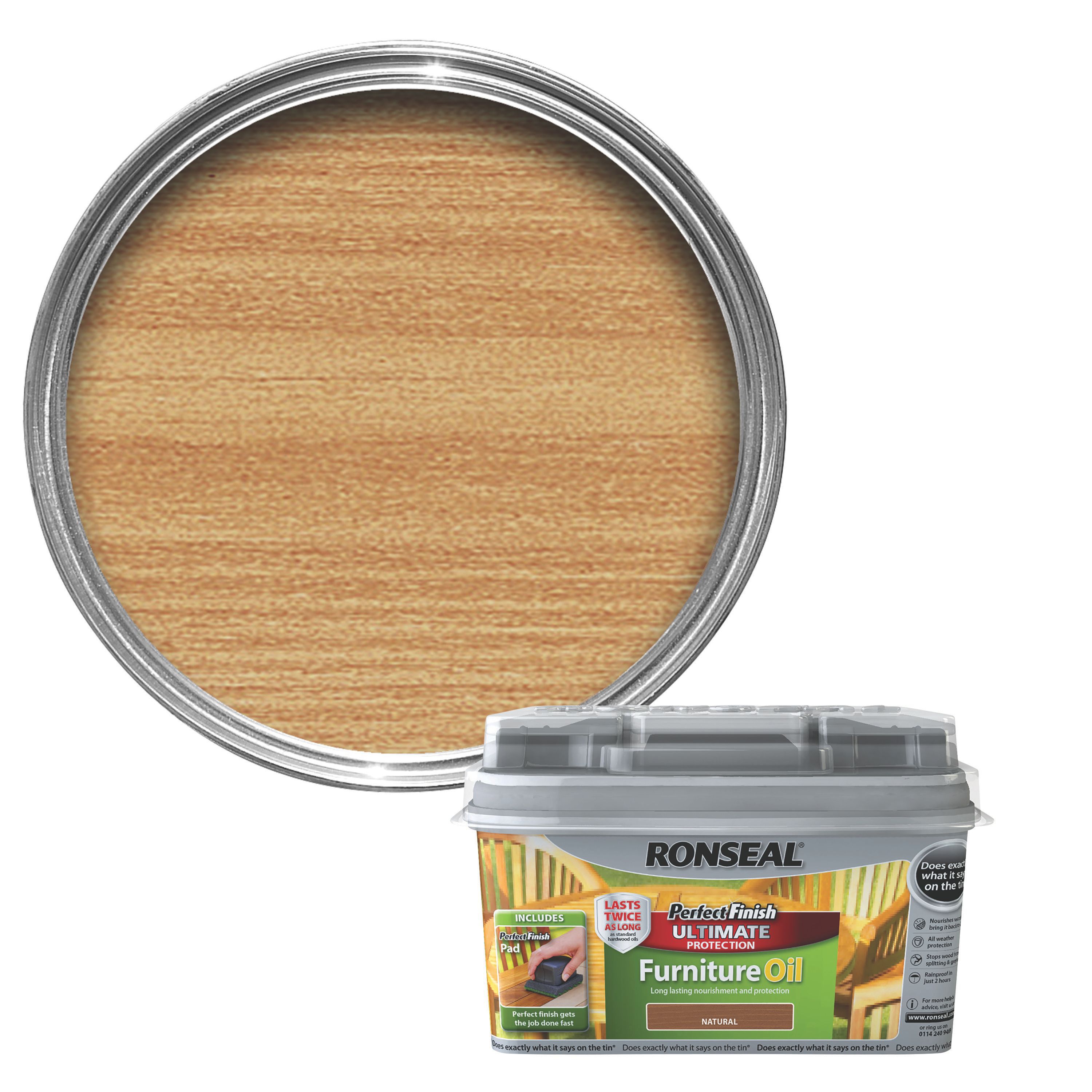 Ronseal Perfect Finish Teak Furniture Wood Oil, 750Ml Price Comparisons | Compare The Build