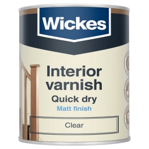 Wickes Quick Dry Interior Varnish - Clear Matt - 750ml Price Comparisons | Compare The Build