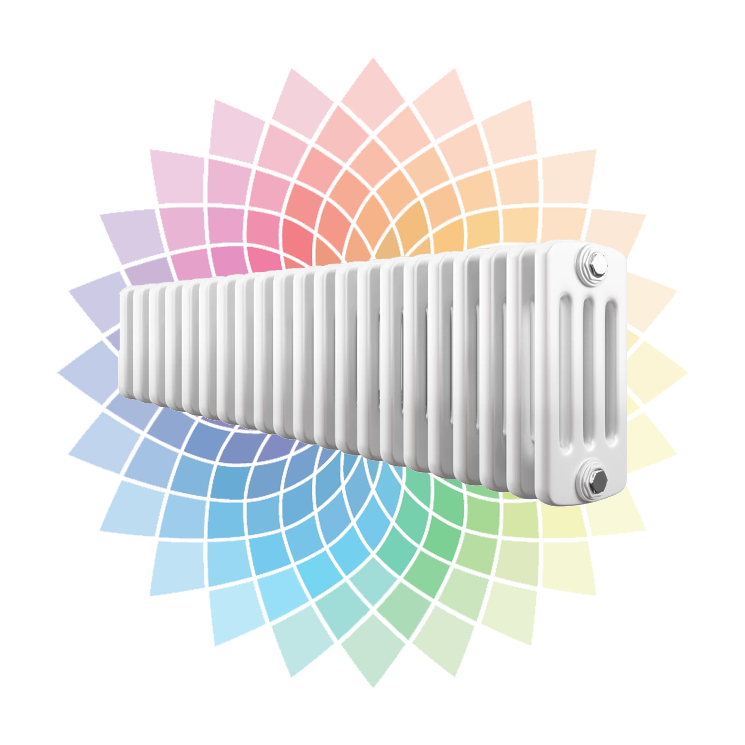 Apollo Roma 4 Column Horizontal Radiator, Custom Colour, 300mm x 1003mm | Compare The Build