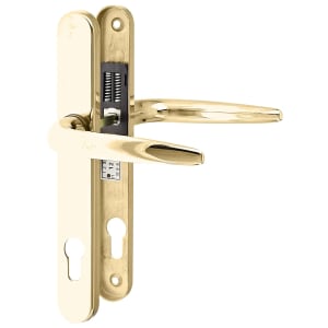 Yale Essentials Long Backplate Door Handle - Polished Gold | Compare The Build