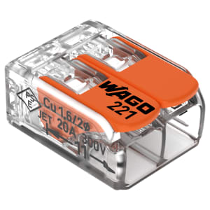 WAGO 221-412 2-Way Lever Connector - 4mm2 - Pack of 100 Price Comparisons | Compare The Build