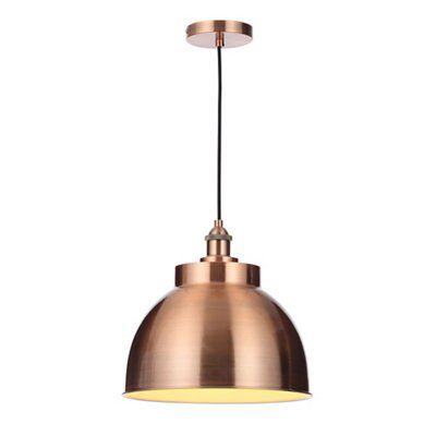 Colours Huxley Pendant Copper Effect Ceiling Light Price Comparisons | Compare The Build