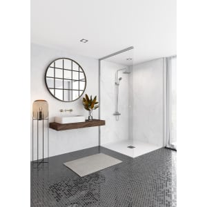 Mermaid Elite Athena Marble 3 Sided Shower Panel Kit - 1200 x 900mm Price Comparisons | Compare The Build