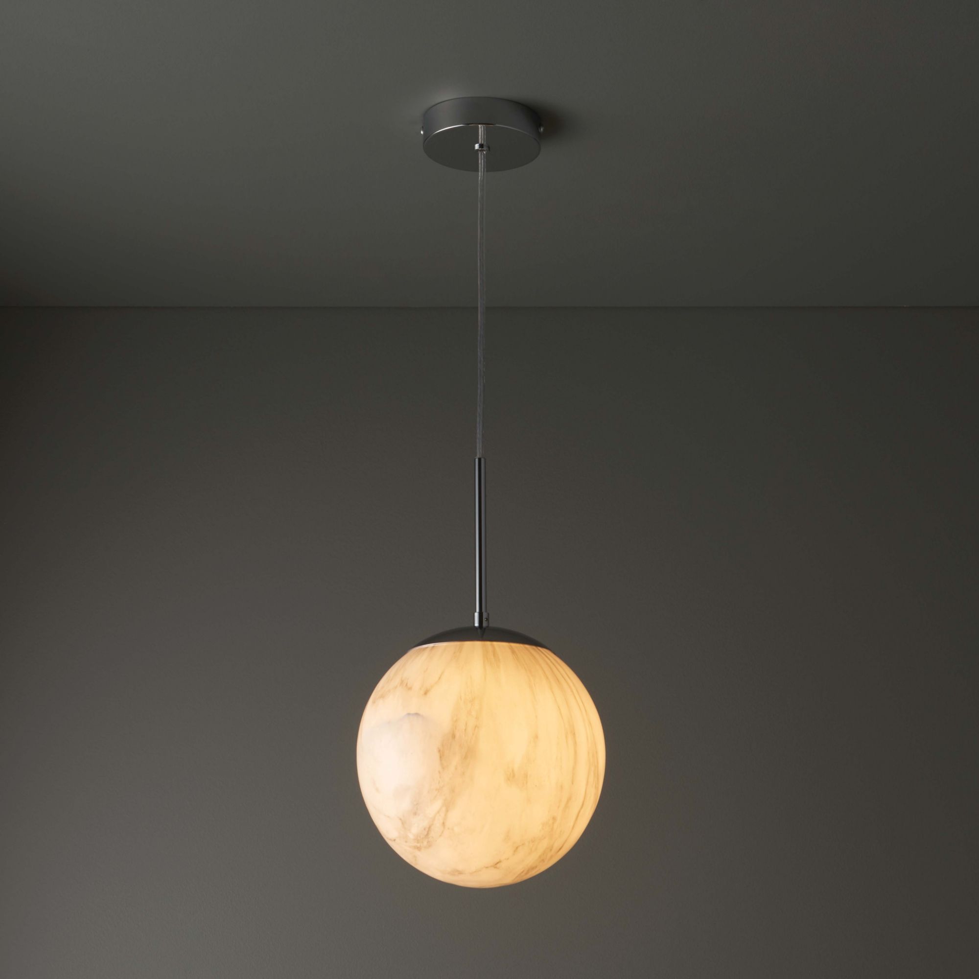 Oscaro Pendant Gloss Cream Marble Effect Ceiling Light Price Comparisons | Compare The Build