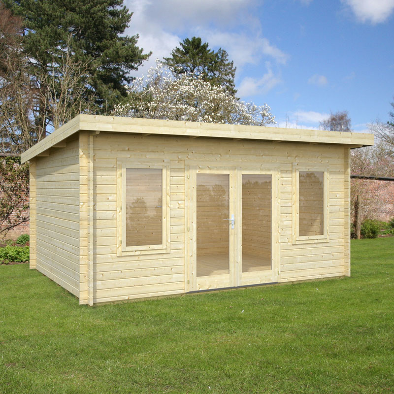 Palmako Lisa 4.7m x 3.7m Log Cabin Garden Room (44mm) Price Comparisons | Compare The Build