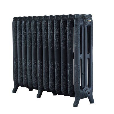 Arroll Montmartre Flat Panel 3 Column Radiator, Black Primer (W)994mm (H)760mm Price Comparisons | Compare The Build