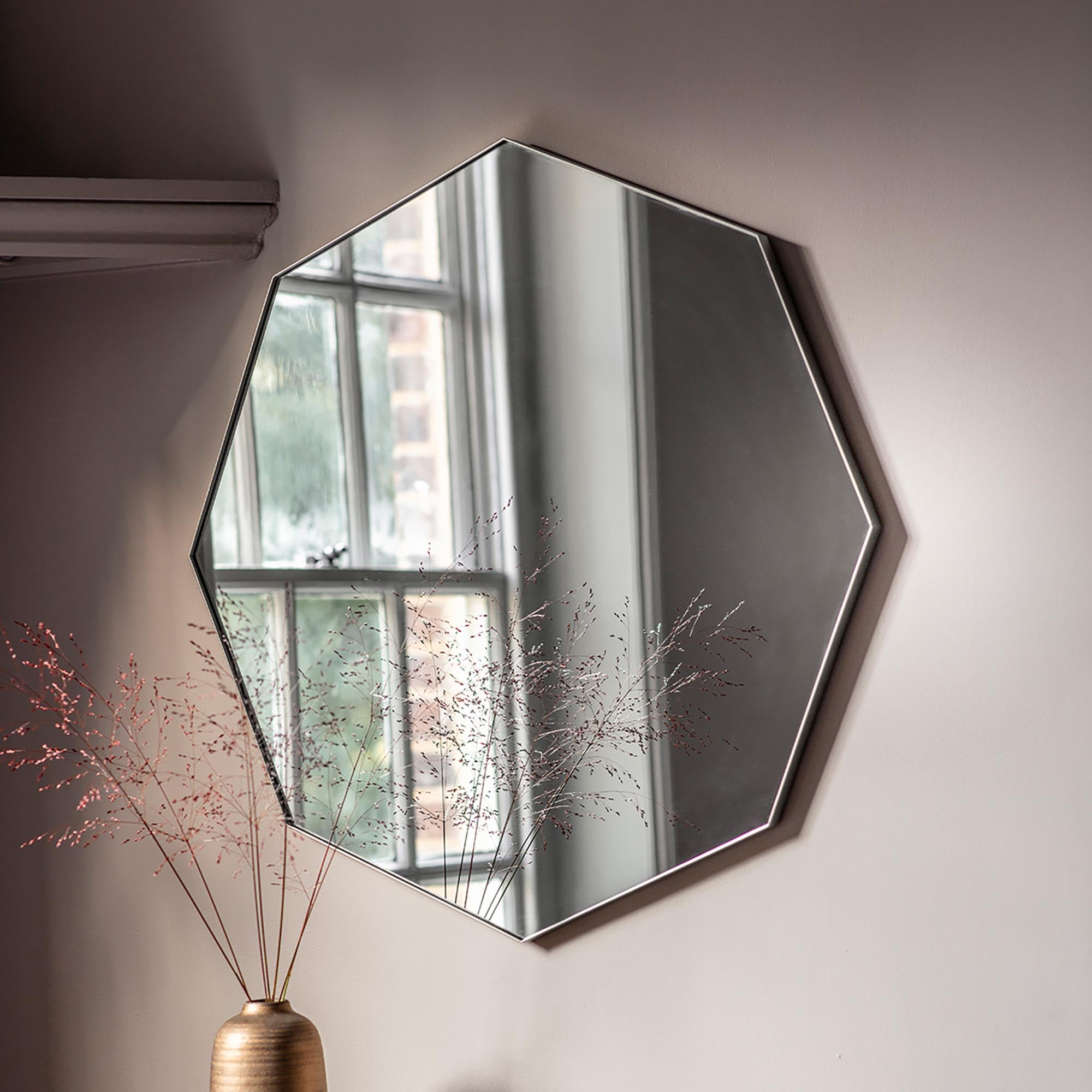 Atwood Octagon Mirror, 80cm Black Price Comparisons | Compare The Build