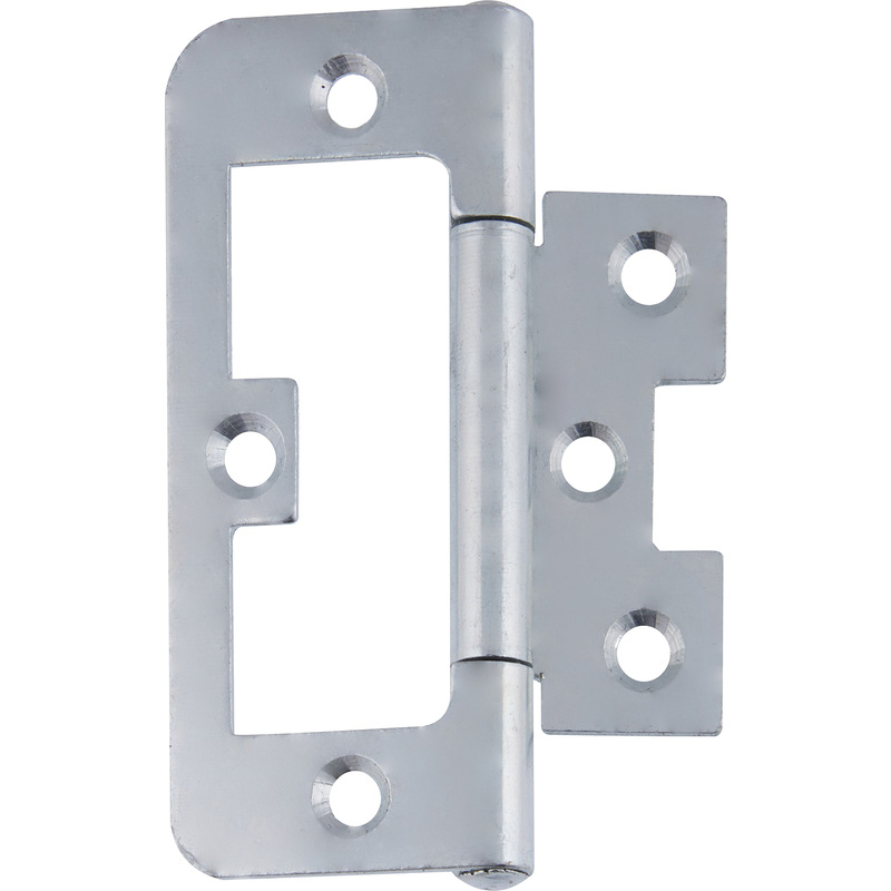 Eclipse Flush Hinge Bright Zinc 75mm (20 Pack) in Silver Steel Price Comparisons | Compare The Build