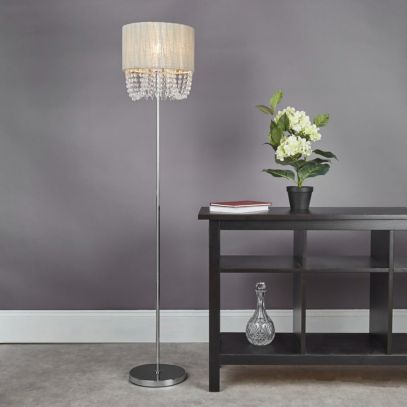 Bellano Floor Lamp - Grey | Compare The Build