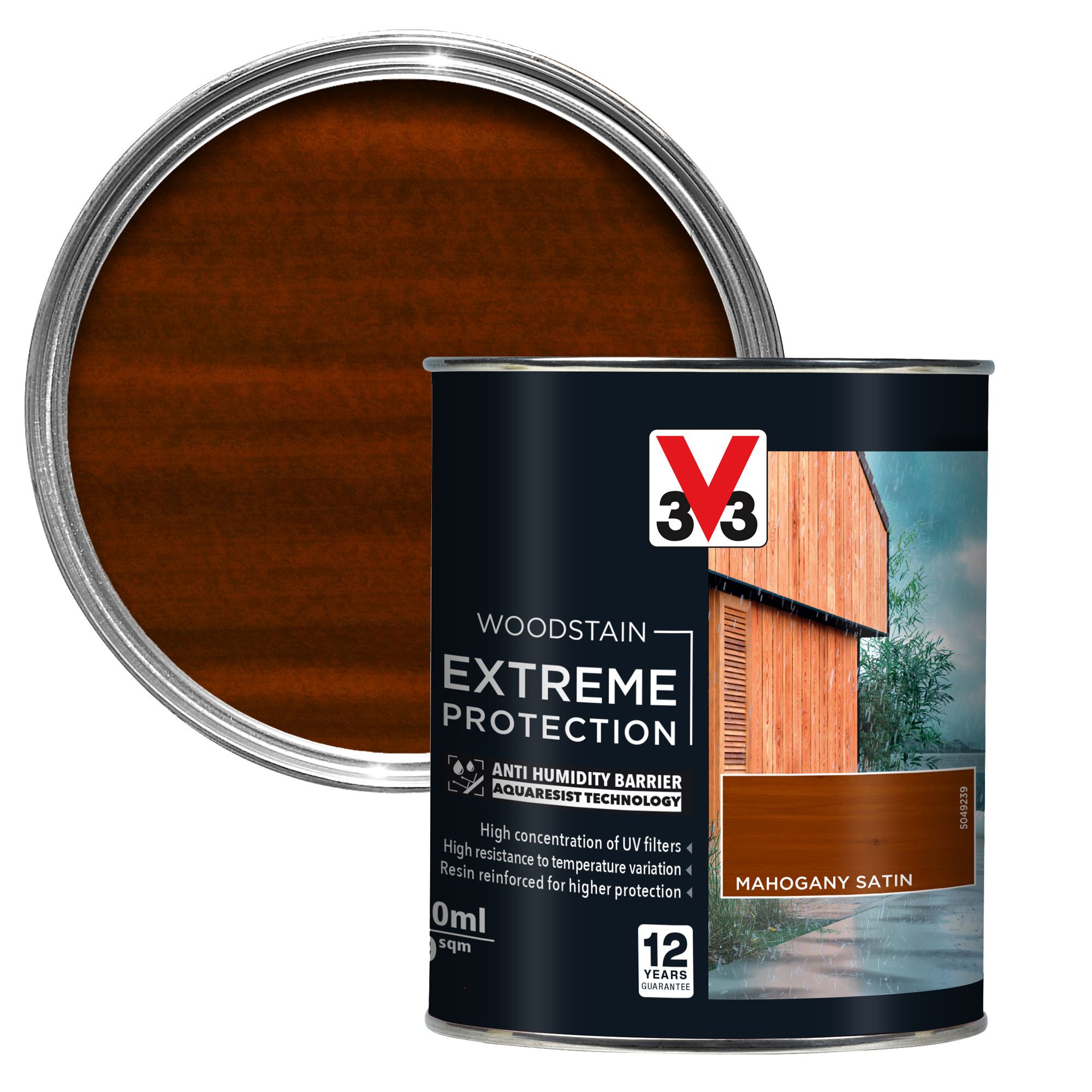 V33 Extreme Protection Mahogany Satin Wood Stain, 750Ml Price Comparisons | Compare The Build