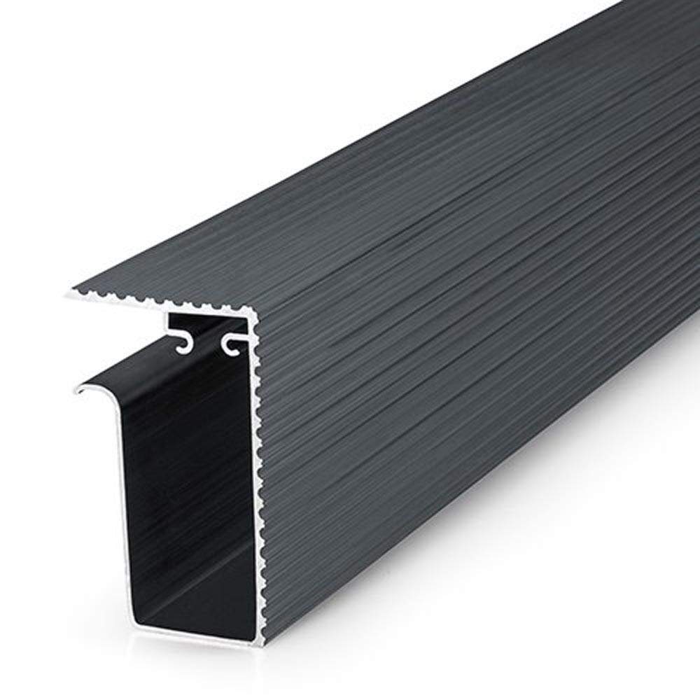 Alupave Fireproof Flat Roof &amp; Decking Side Gutter Anthracite Grey - 2m APV312G Price Comparisons | Compare The Build