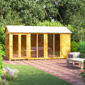 Power Sheds 14 x 6ft Apex Shiplap Dip Treated Summerhouse Price Comparisons | Compare The Build