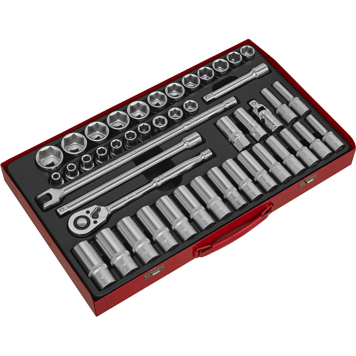 Sealey 46 Piece 1/2" Drive Hexagon WallDrive Socket Set 1/2" Price Comparisons | Compare The Build