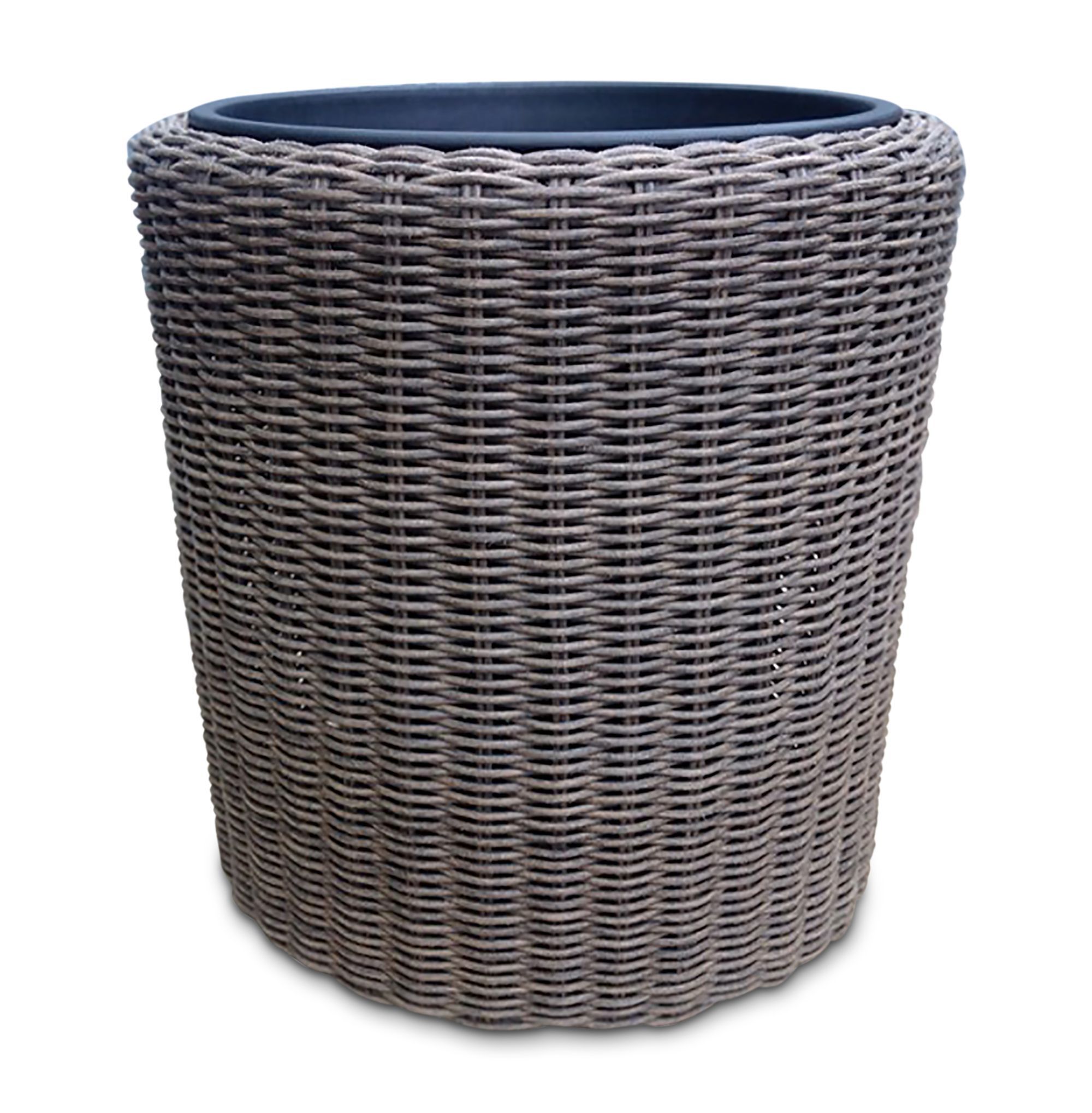 Blooma Soron Brown Rattan Effect Plastic Square Plant Pot (Dia)25Cm Price Comparisons | Compare The Build