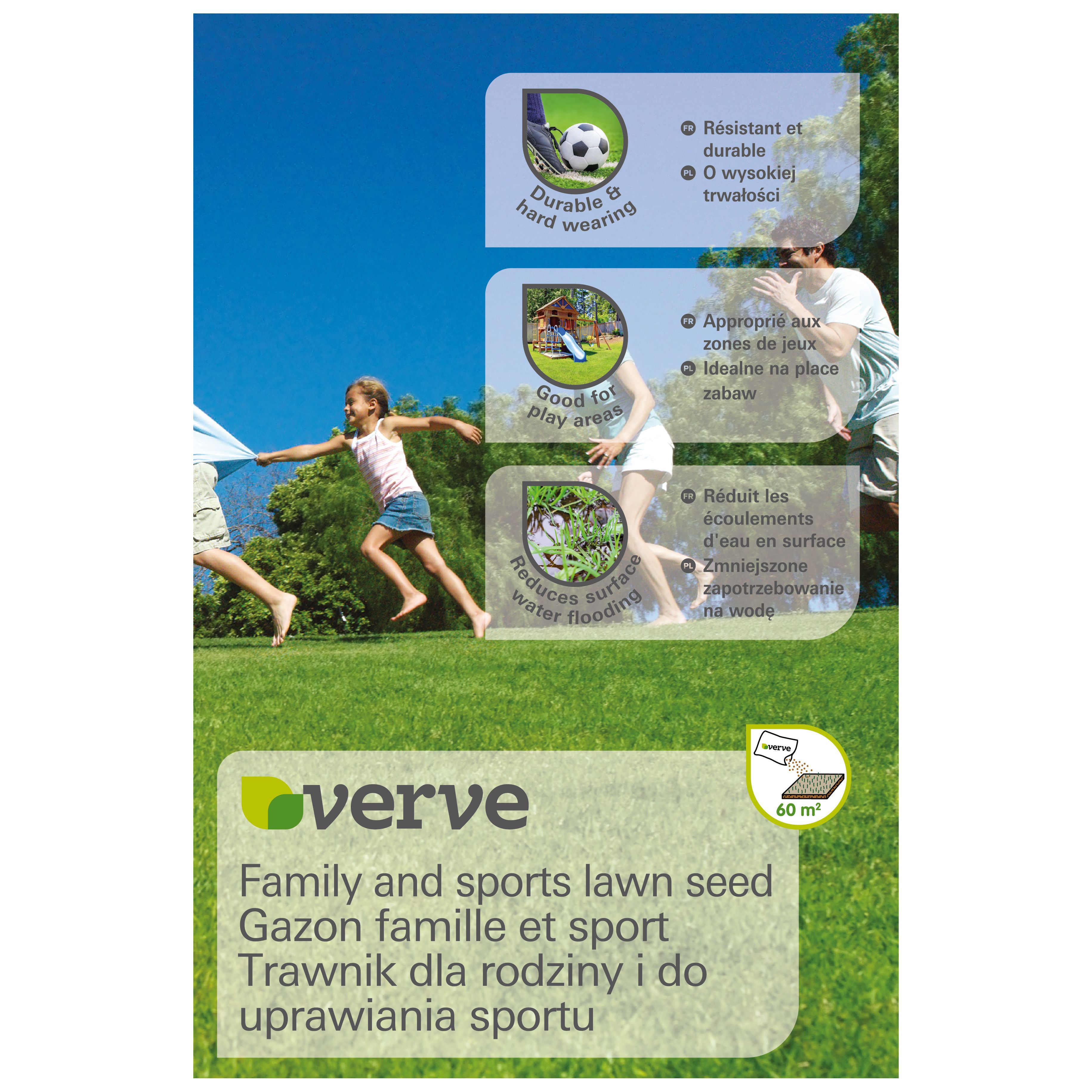 Verve Family & Sports Lawn Seed 60M² 1.5Kg Price Comparisons | Compare The Build