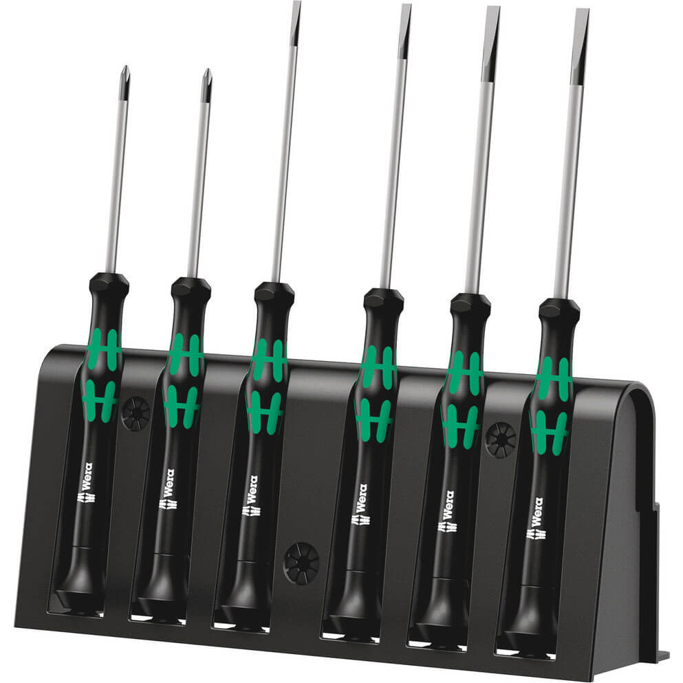 Wera 6 Piece 2035/6 A Kraftform Micro Precision Screwdriver Set Price Comparisons | Compare The Build