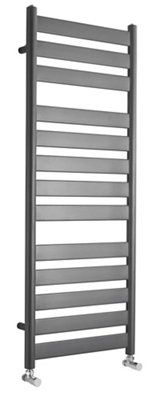 Kudox Linear Anthracite Towel Warmer (W)500mm X (H)1300mm Price Comparisons | Compare The Build