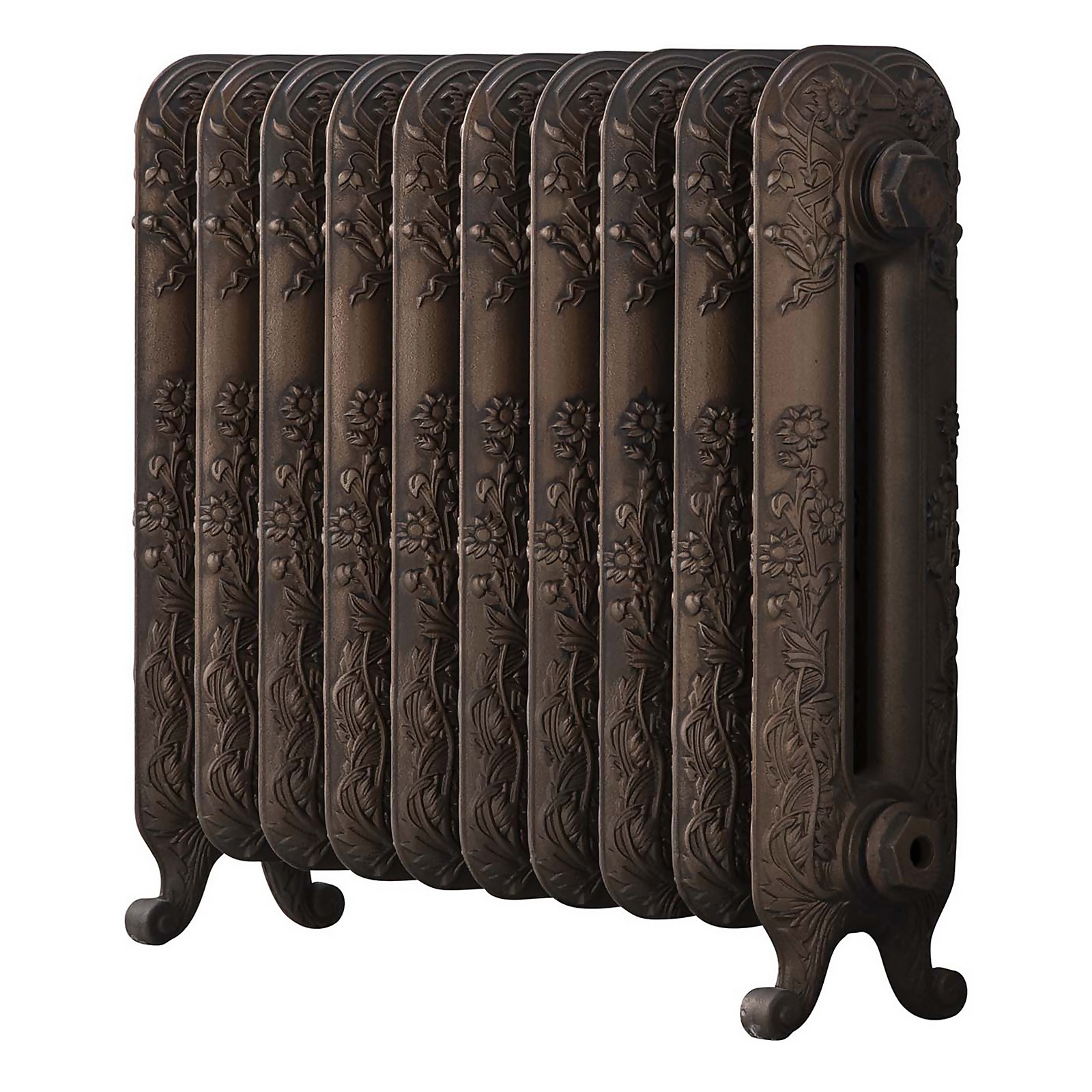 Arroll Cast Iron Radiator 684 X 600 - Aged Bronze Price Comparisons | Compare The Build