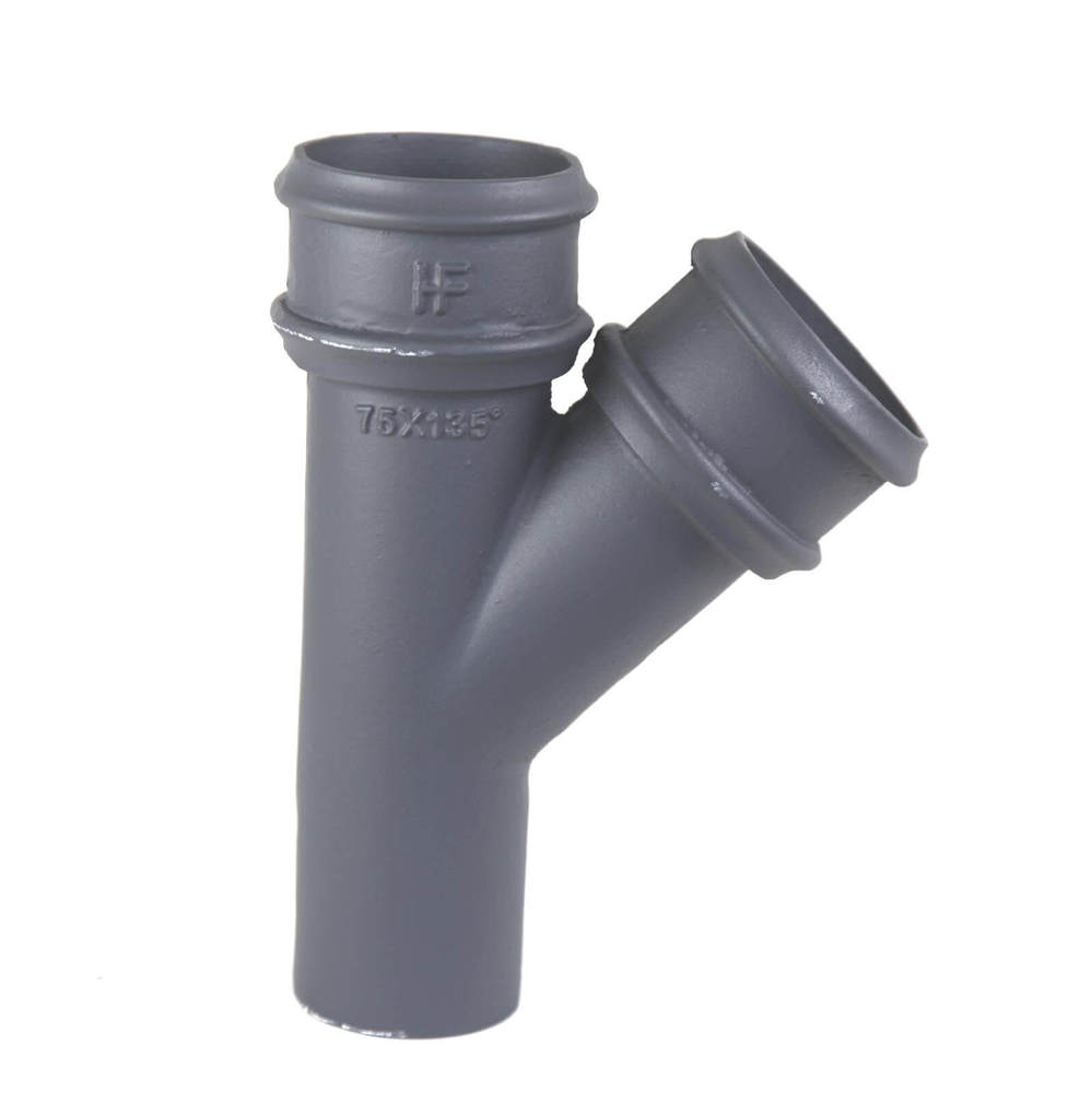 Cast Iron Round Downpipe Branch - 135 Degree x 65mm Primed Price Comparisons | Compare The Build