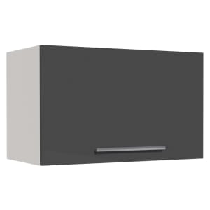 Orlando Dark Grey Gloss Slab Narrow Wall Unit - 600mm Price Comparisons | Compare The Build