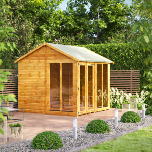 Power Sheds 8 x 8ft Apex Shiplap Dip Treated Summerhouse Price Comparisons | Compare The Build