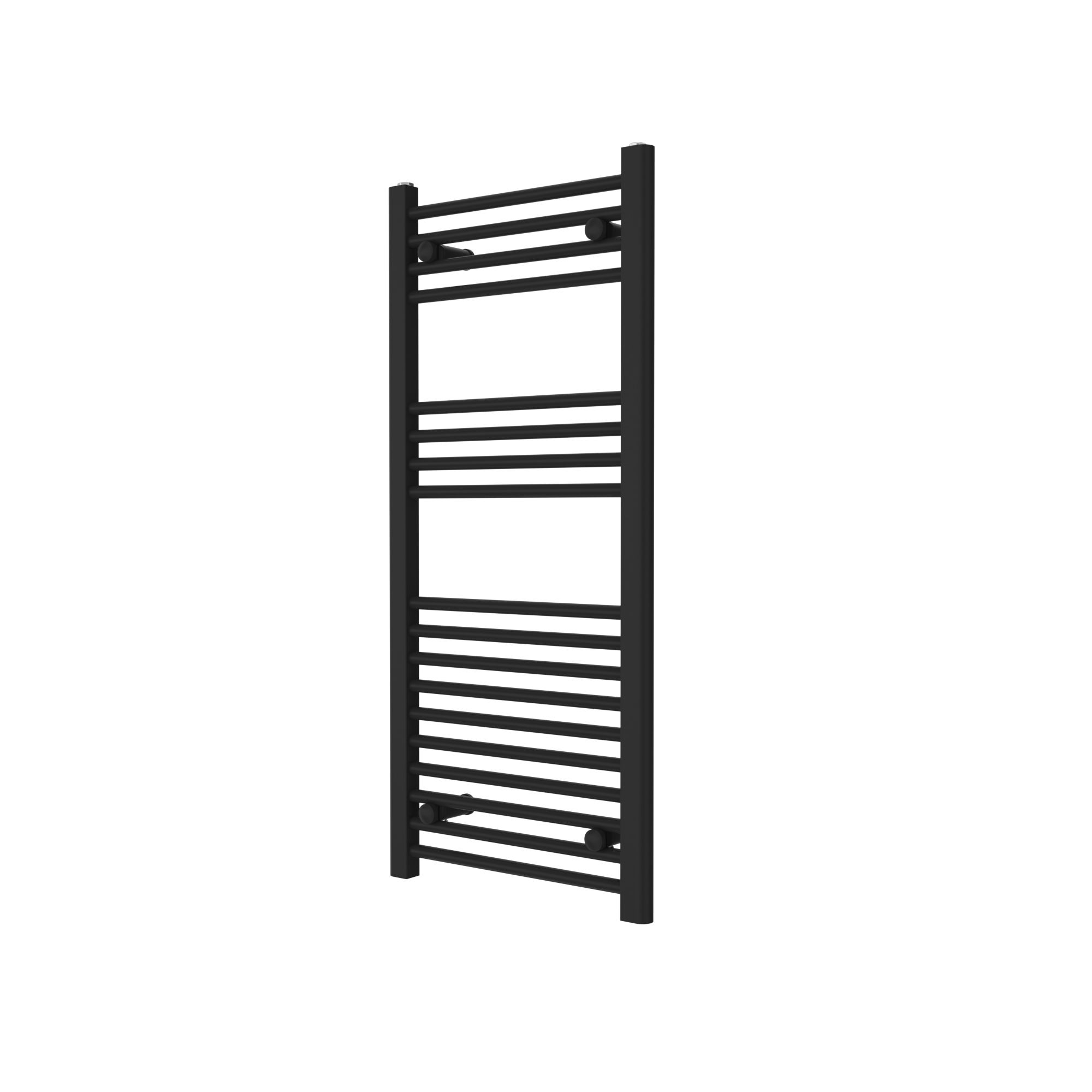 Flomasta Flat, Black Vertical Flat Towel Radiator (W)450mm X (H)1000mm | Compare The Build