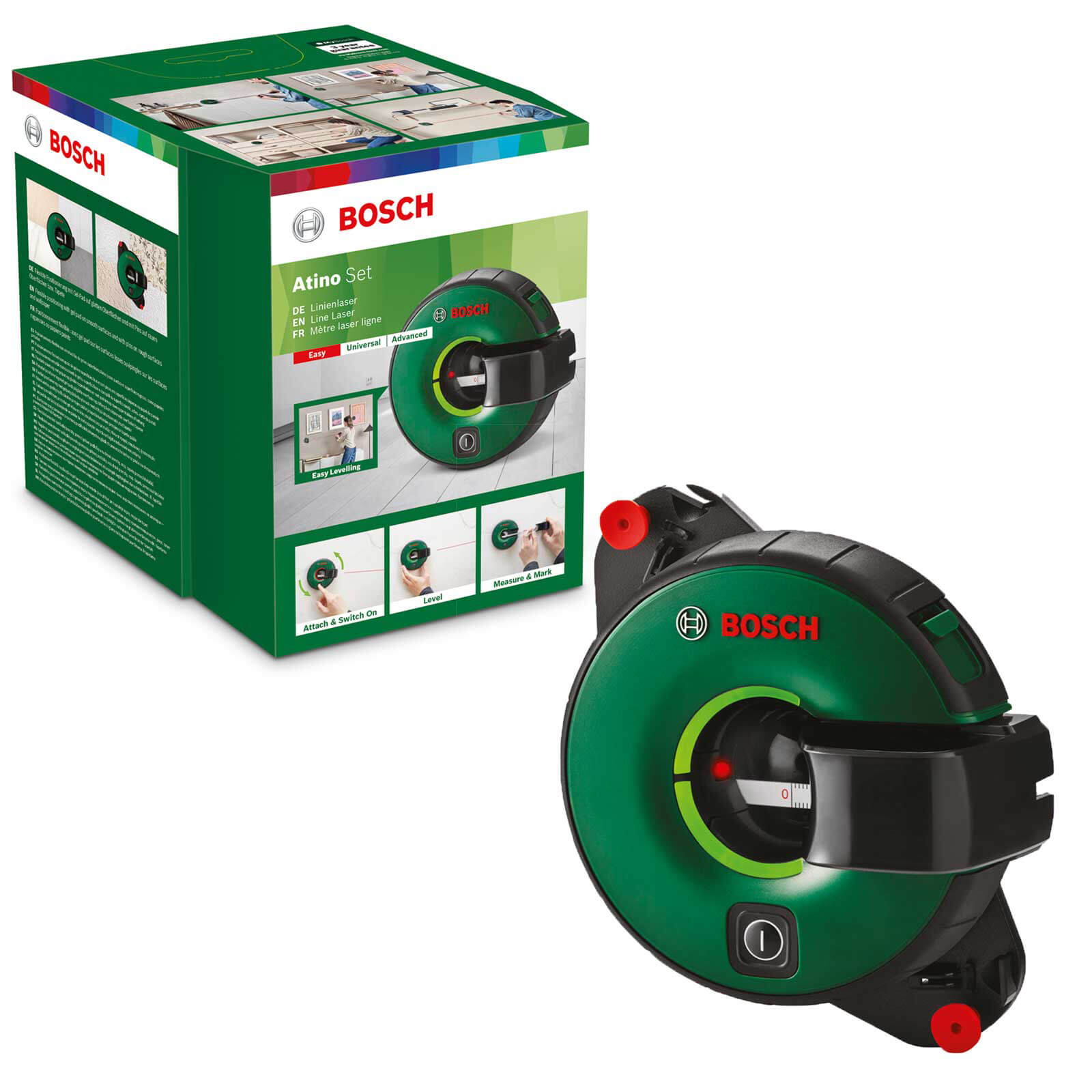 Bosch ATINO Line Laser Level with Measuring Tape Set Price Comparisons | Compare The Build