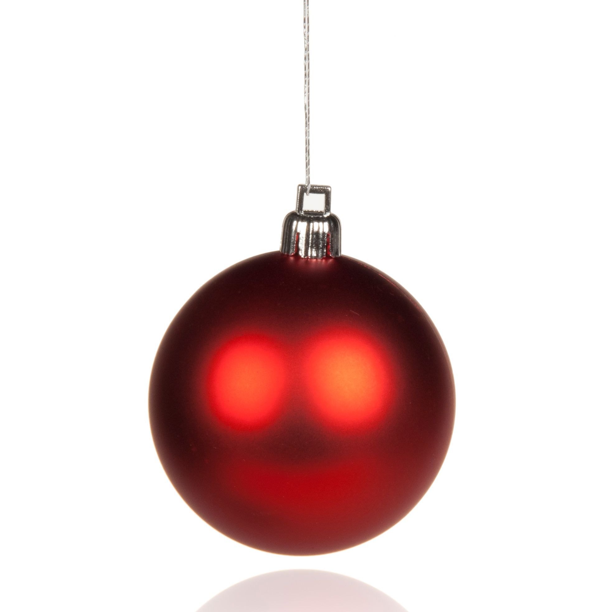 Metallic Red Bauble Tree Decoration, Pack Of 9 Price Comparisons | Compare The Build