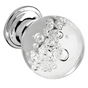 Wickes Bubbled 30mm Glass Door Knob - Chrome - Pack of 4 | Compare The Build