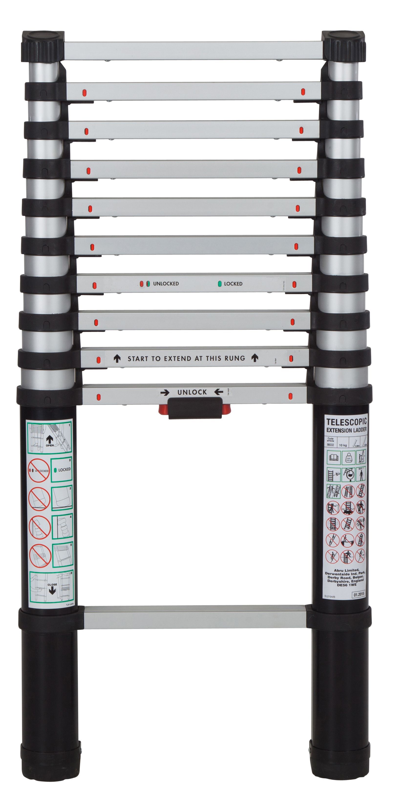 Abru Telescopic Extendable 11 Tread Ladder Price Comparisons | Compare The Build