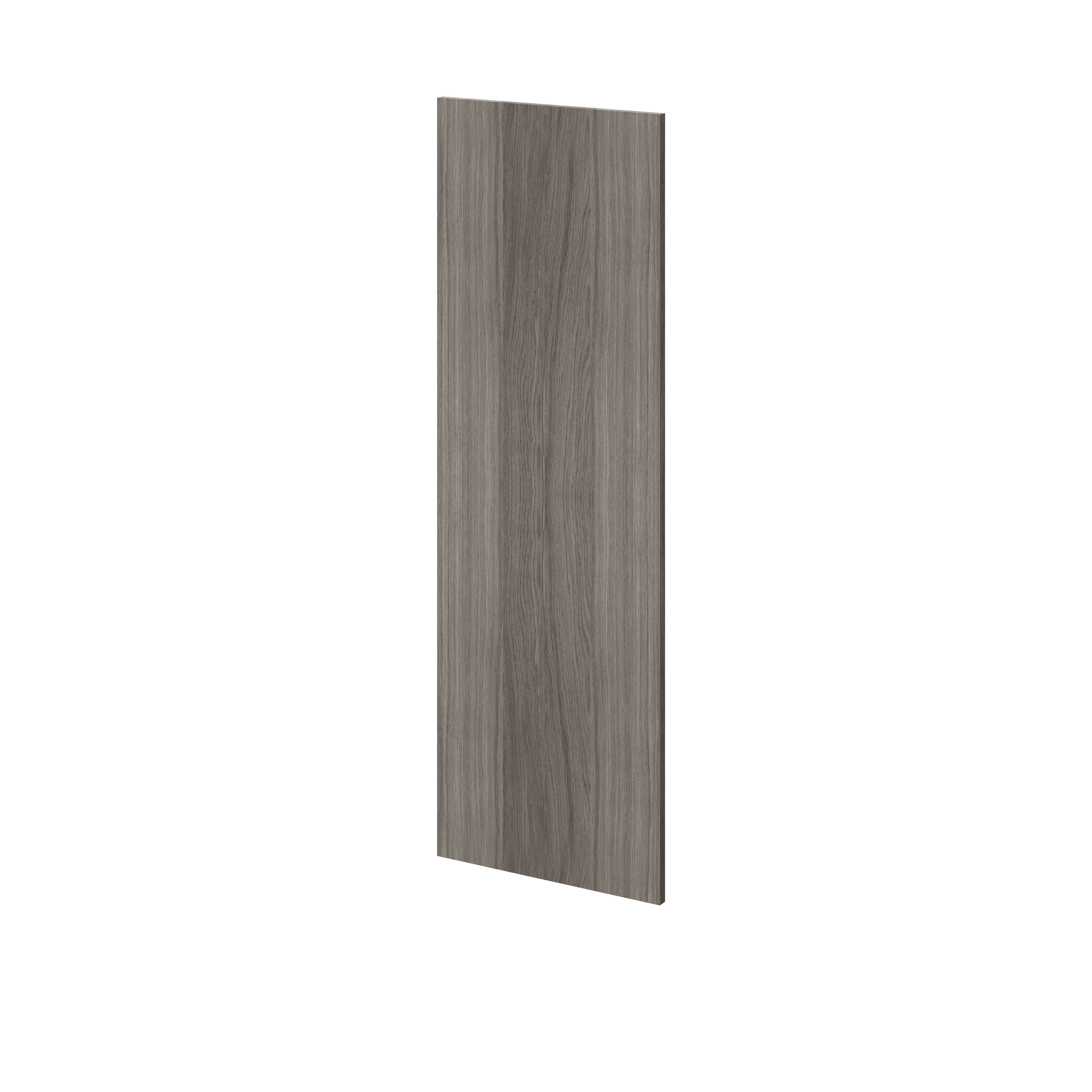 GoodHome Atomia Matt Grey Oak Effect Non-Mirrored Modular Furniture Door, (H) 1122mm (W) 372mm Price Comparisons | Compare The Build
