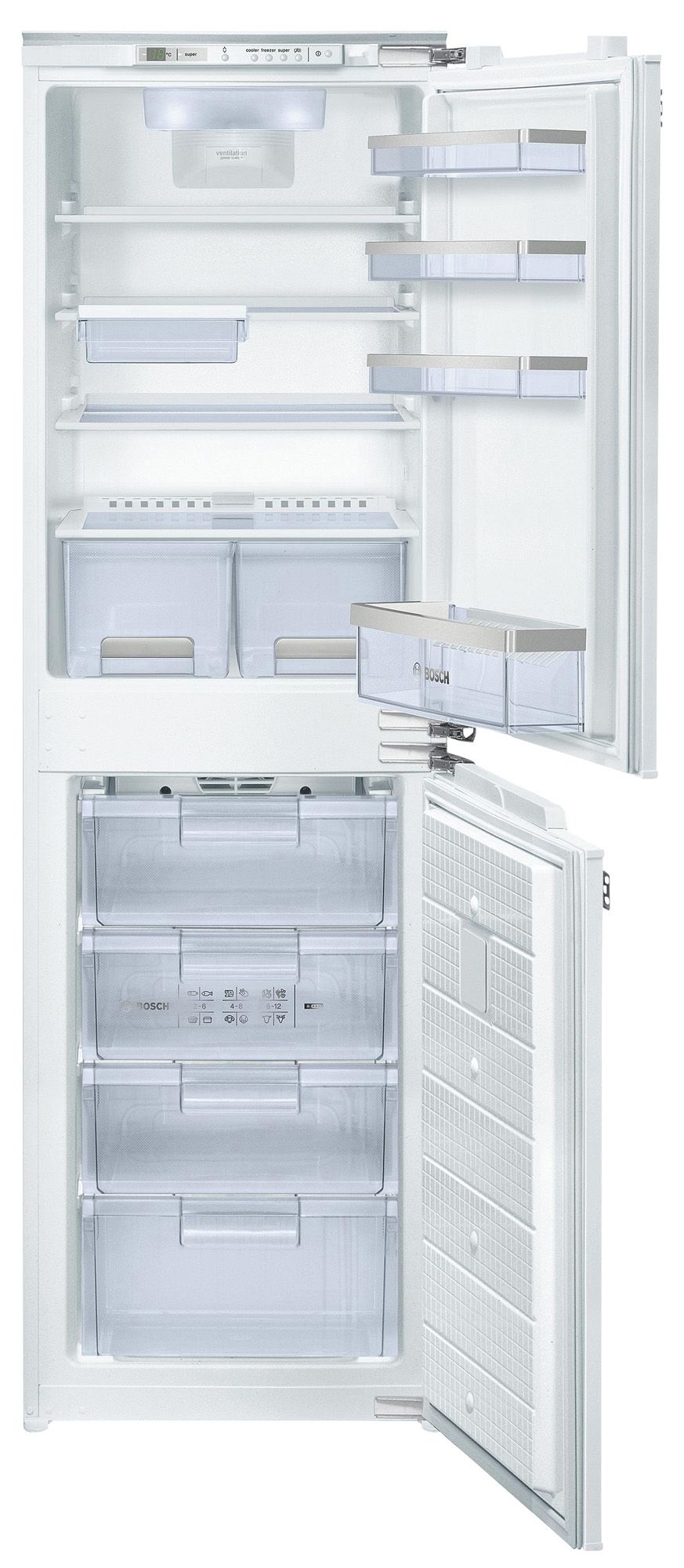 Bosch Kin85Af30G 50:50 White Integrated Fridge Freezer Price Comparisons | Compare The Build