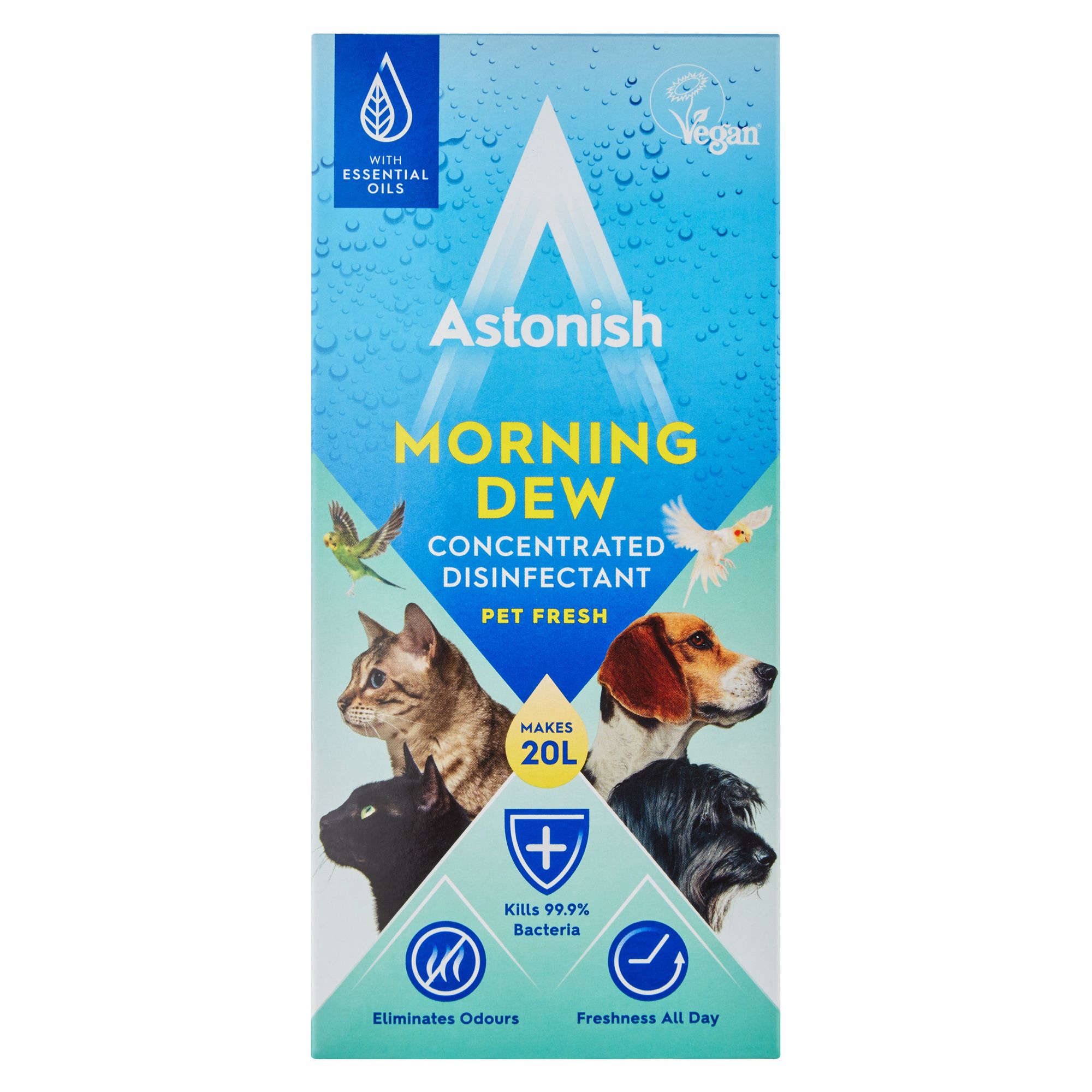 Astonish Concentrated Morning Dew Kills 99.99% Of Most Known Germs Multi-Surface Multi-Room Disinfectant & Cleaner, 500Ml Bottle Price Comparisons | Compare The Build