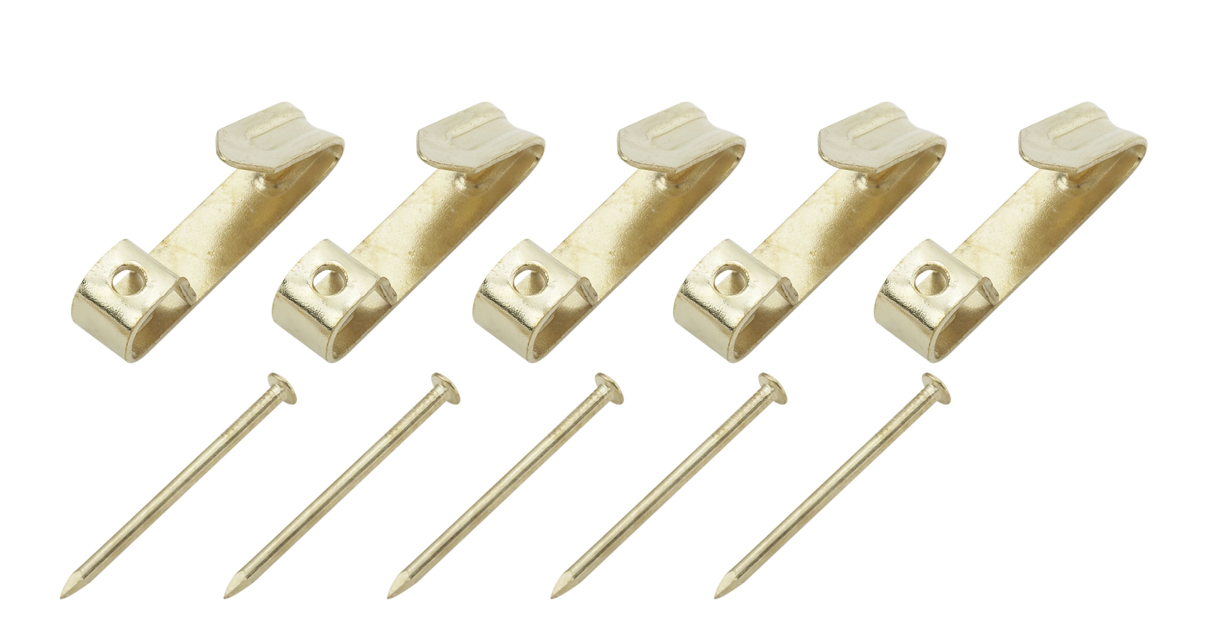 Brass-Plated No. 1 Picture Hook (W)32mm, Pack Of 25 Price Comparisons | Compare The Build