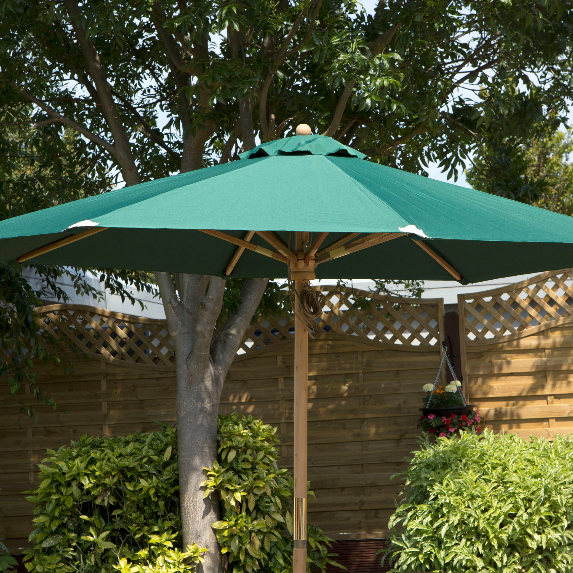 Wooden Parasol Green Price Comparisons | Compare The Build