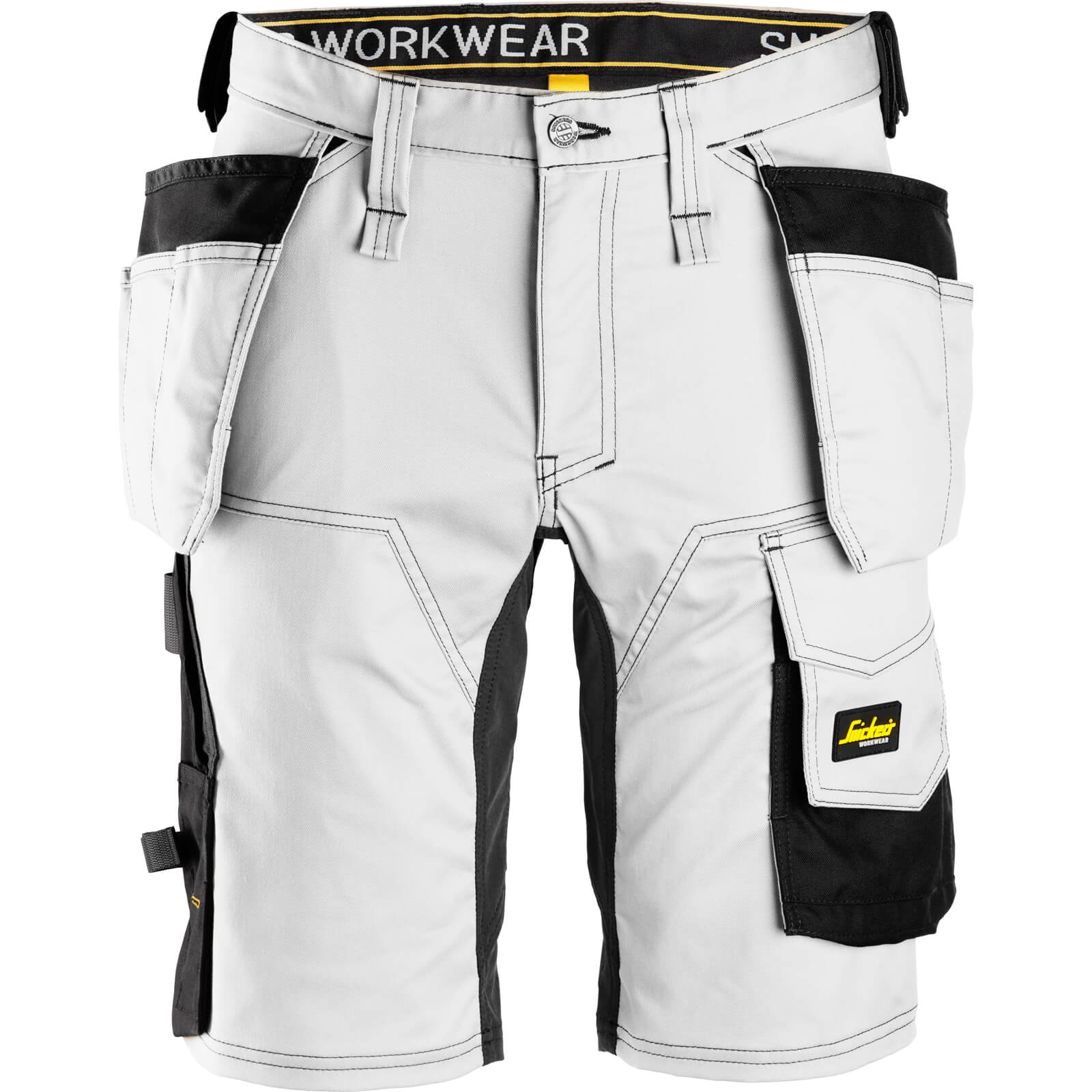 Snickers 6141 Mens Allround Work Stretch Slim Fit Holster Pockets Shorts White / Black 57" Price Comparisons | Compare The Build