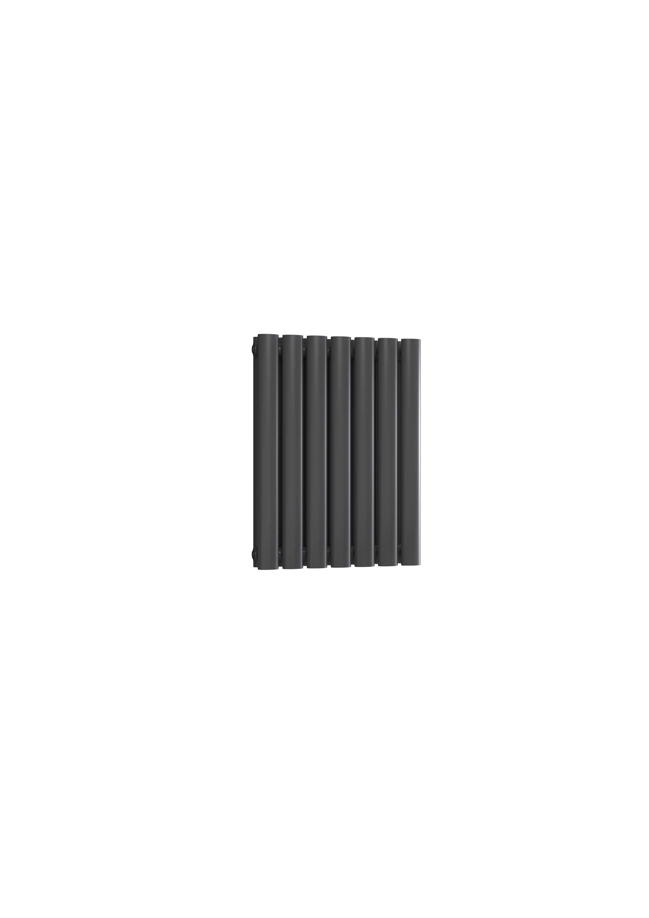 Reina Neval Horizontal Aluminium Designer Radiator, Anthracite, 600mm x 404mm | Compare The Build