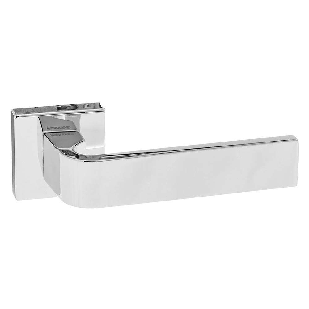 Atlantic Forme Monza Designer Lever on Minimal Square Rose - Polished Chrome Silver Atlantic UK FMS413PC Price Comparisons | Compare The Build