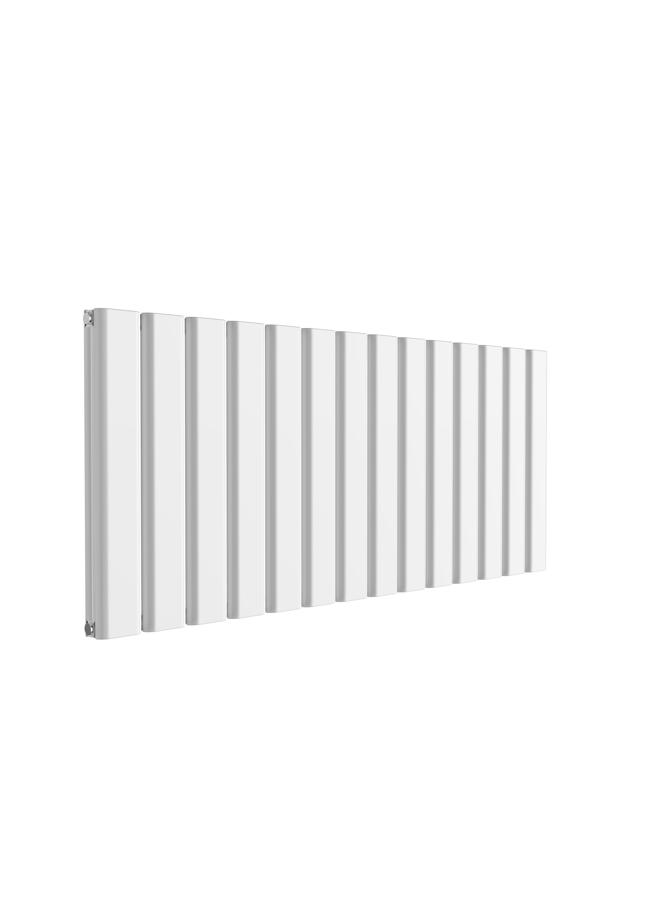 Reina Vicari Horizontal Aluminium Designer Radiator, White, 600mm x 1400mm Price Comparisons | Compare The Build