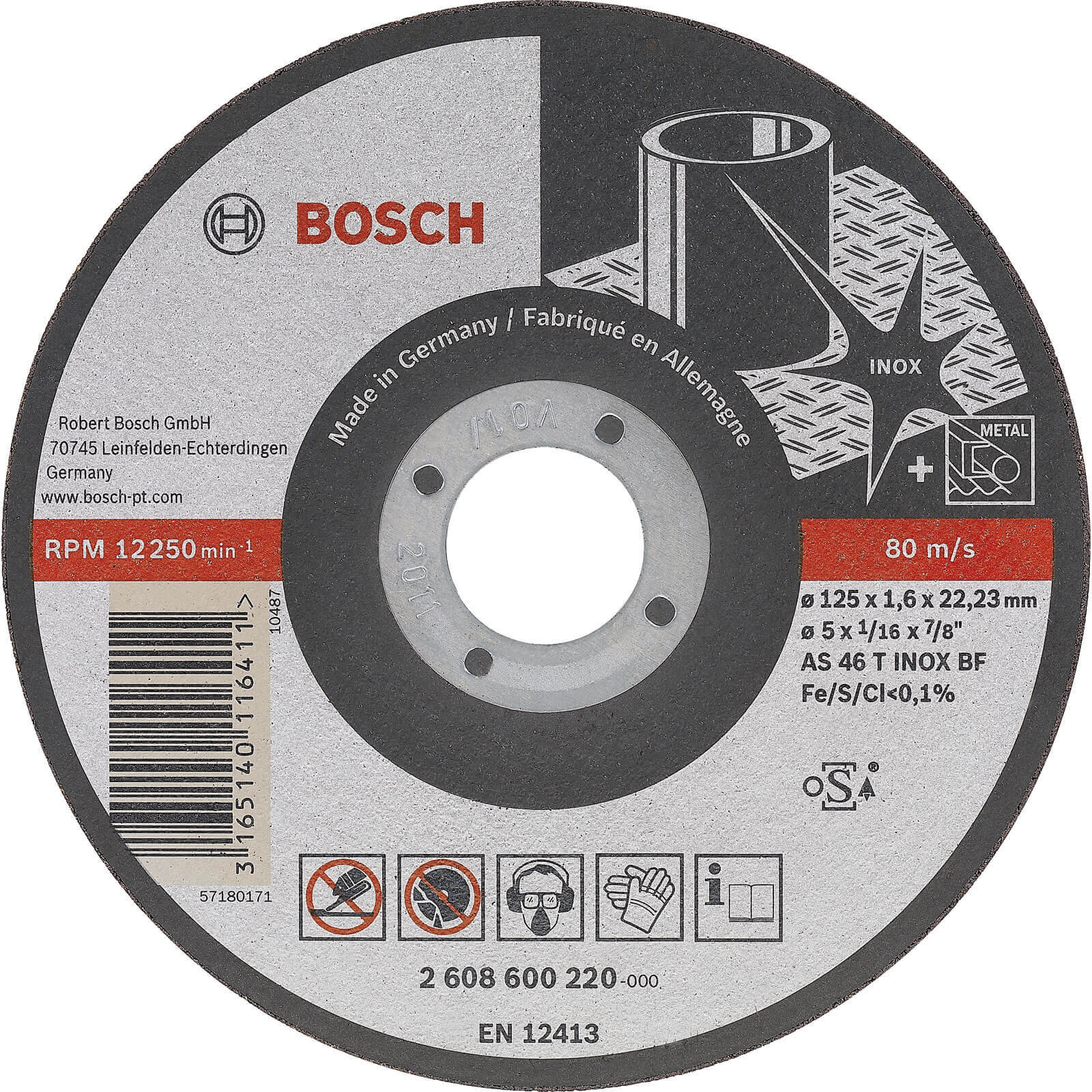 Bosch Rapido Best Inox Cutting Disc 115mm 1mm 22mm | Compare The Build