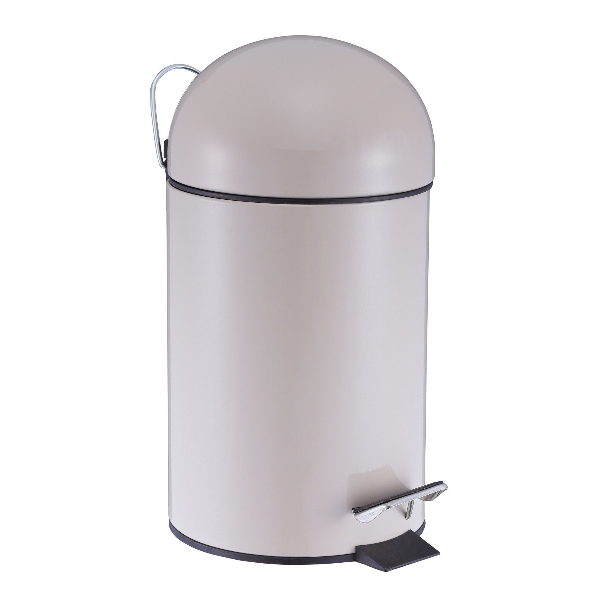 Cooke & Lewis Arina Powder Coated Limestone Iron Circular Pedal Bin, 3L | Compare The Build